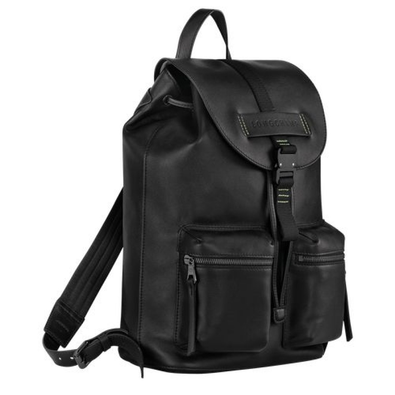 Longchamp 3D Backpack M Black | GDJVUZC-01