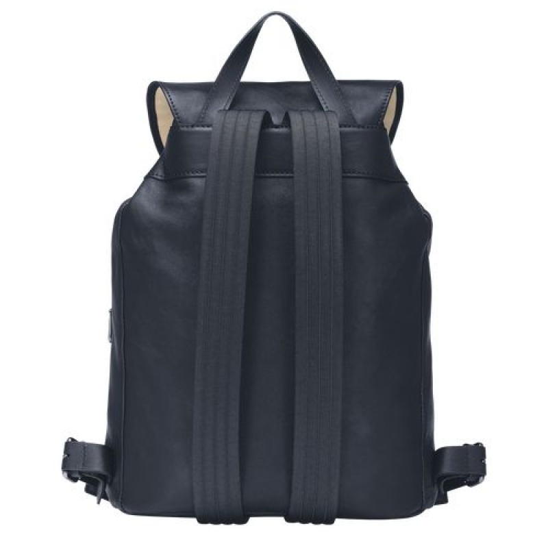 Longchamp 3D Backpack M Midnight Blue | CSNUVHM-47