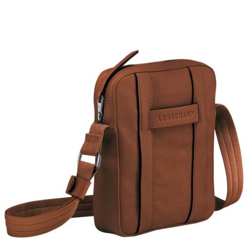 Longchamp 3D Crossbody bag S Cognac | HNYUBDT-20