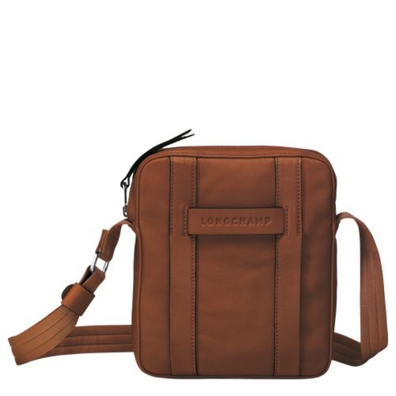 Longchamp 3D Crossbody bag S Cognac | HNYUBDT-20
