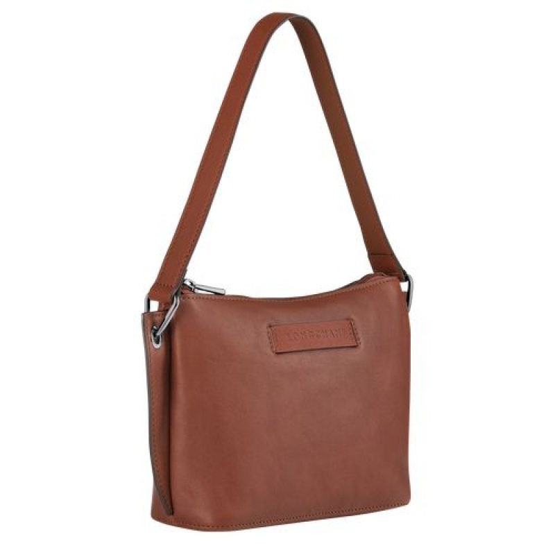 Longchamp 3D Pouch Cognac | OXJNYWS-10