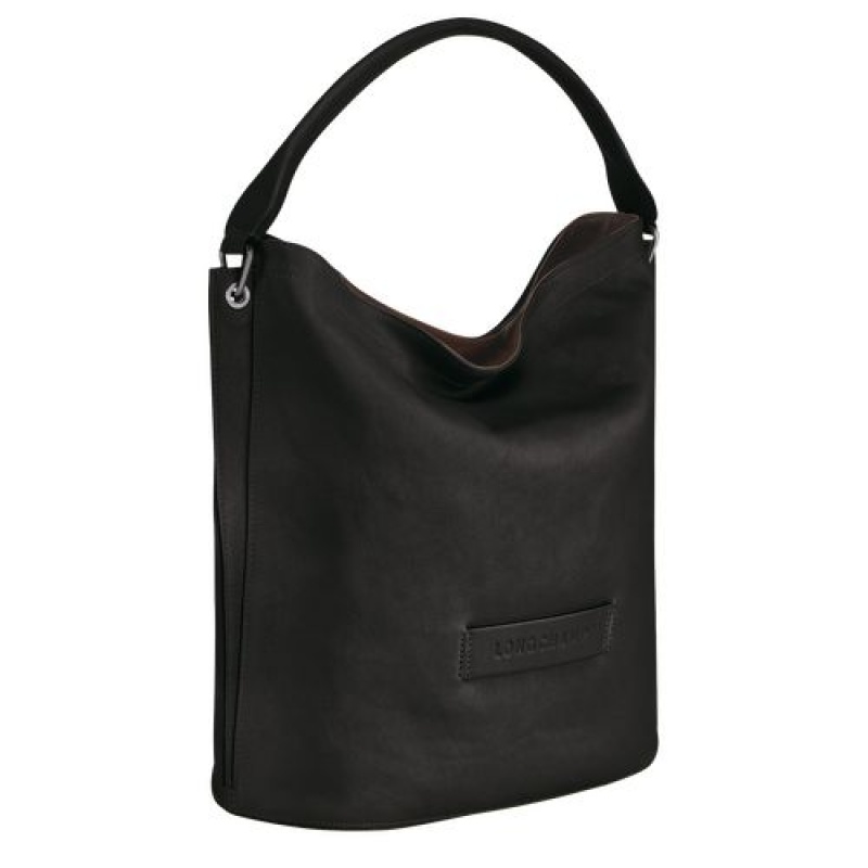 Longchamp 3D Shoulder bag Black | FNDHBZI-31