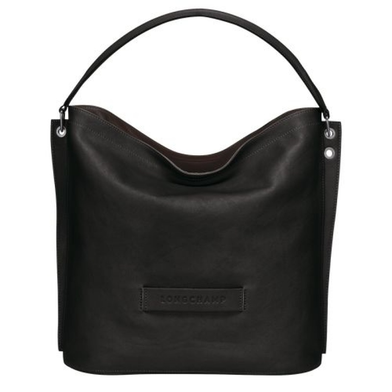 Longchamp 3D Shoulder bag Black | FNDHBZI-31