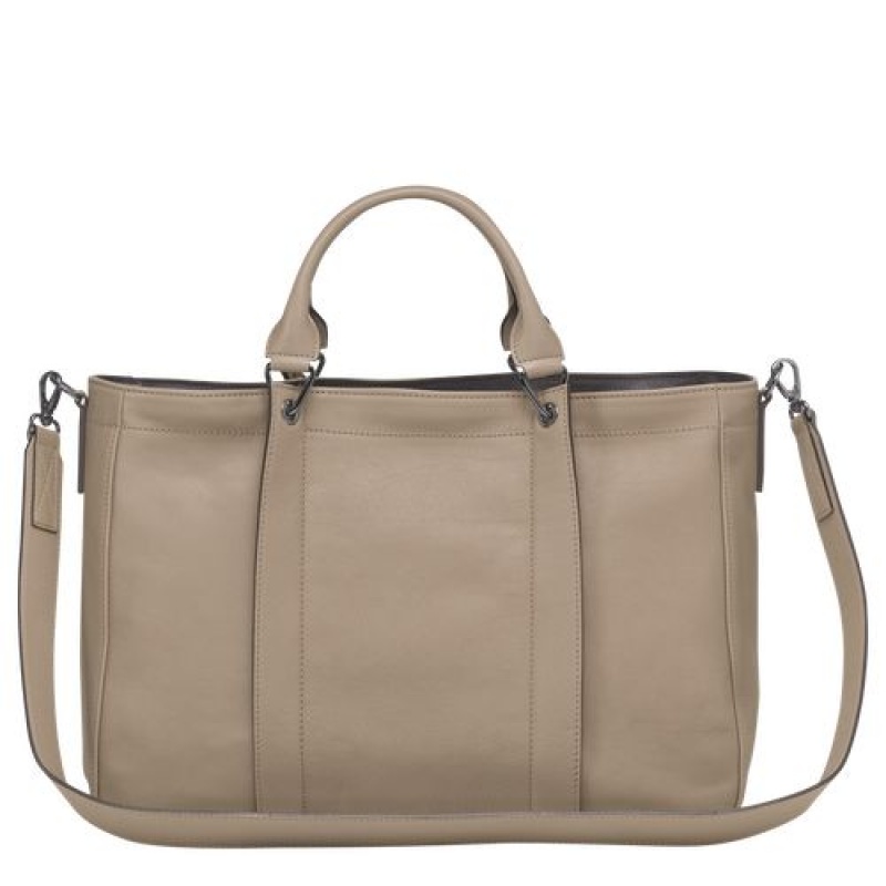 Longchamp 3D Top handle bag M Brown | BVCYLDA-41