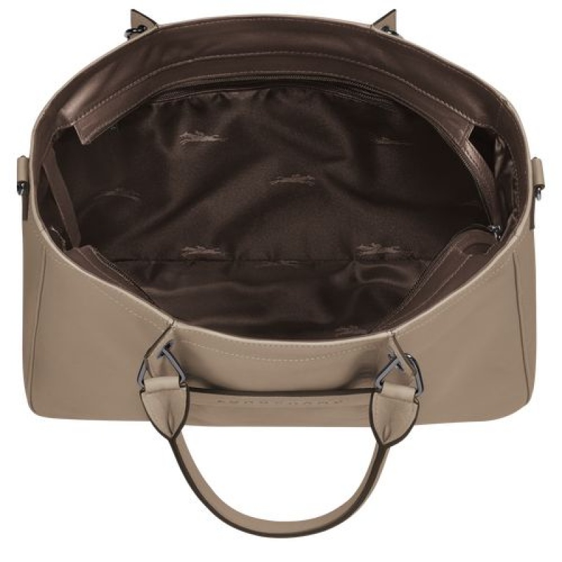Longchamp 3D Top handle bag M Brown | BVCYLDA-41
