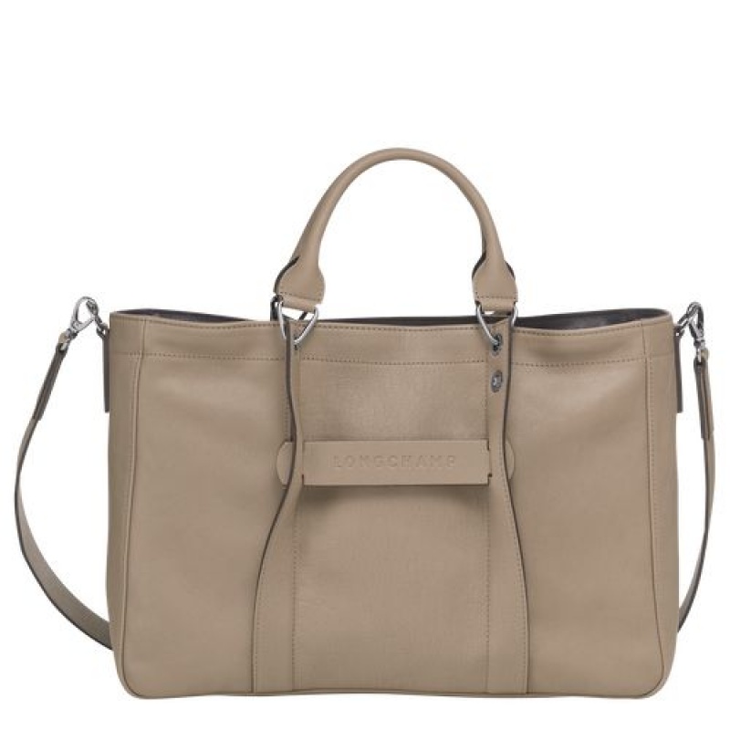 Longchamp 3D Top handle bag M Brown | BVCYLDA-41