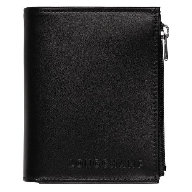 Longchamp Baxi Compact wallet Black | OXDPIZV-38