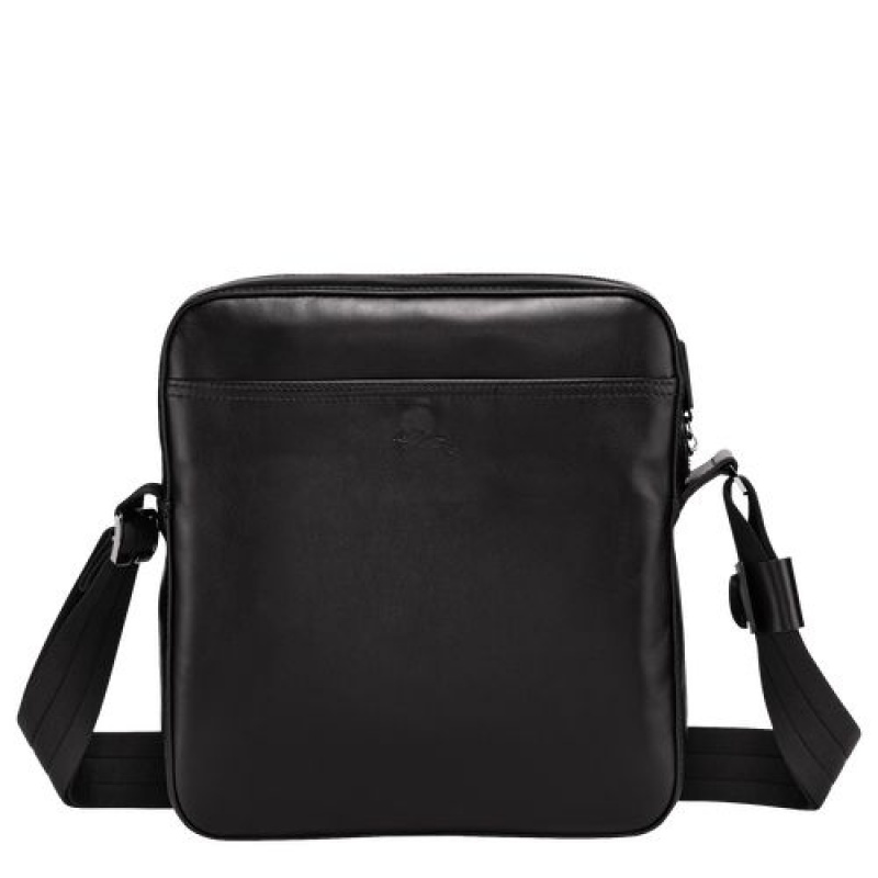 Longchamp Baxi Crossbody bag M Black | JNCGUKI-69