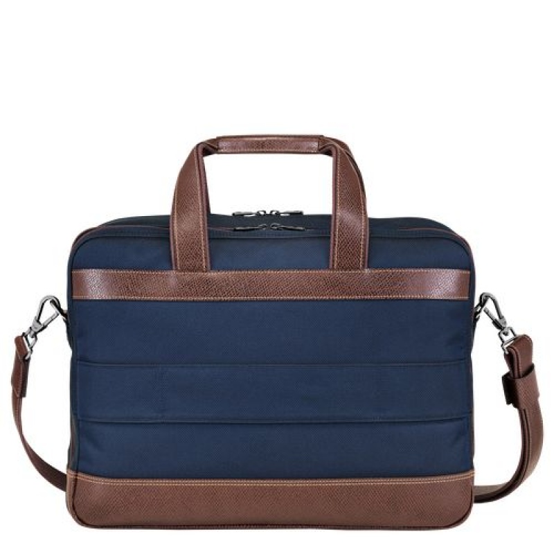 Longchamp Boxford Briefcase L Blue | EOSTMPK-61