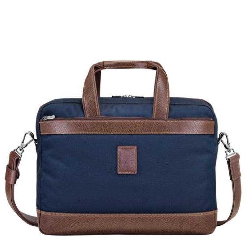 Longchamp Boxford Briefcase L Blue | EOSTMPK-61