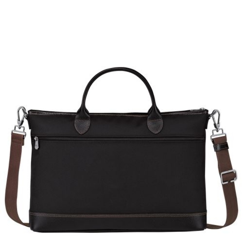 Longchamp Boxford Briefcase S Black | AZYDUWM-48