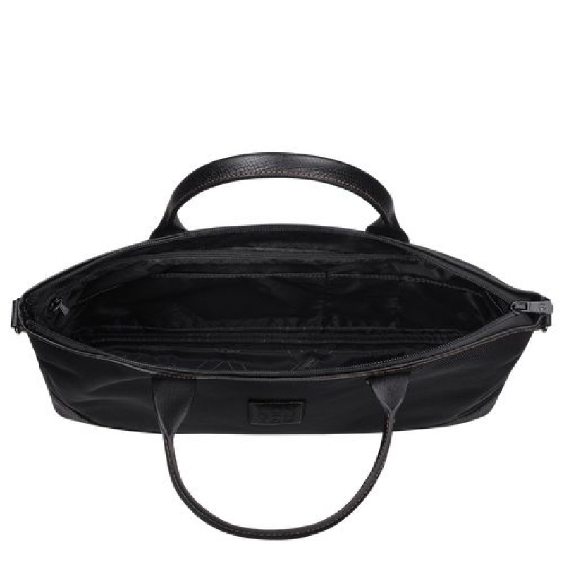 Longchamp Boxford Briefcase S Black | AZYDUWM-48