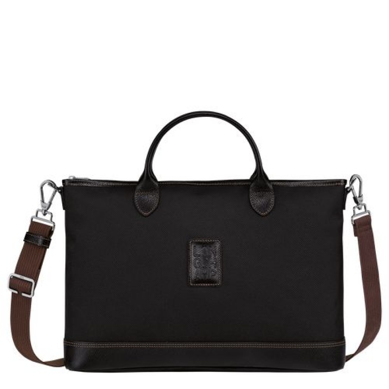Longchamp Boxford Briefcase S Black | AZYDUWM-48