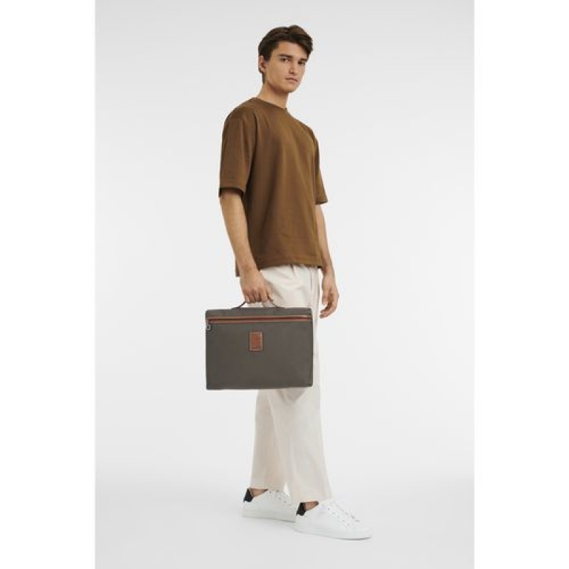 Longchamp Boxford Briefcase S Brown | CRGNSDI-80