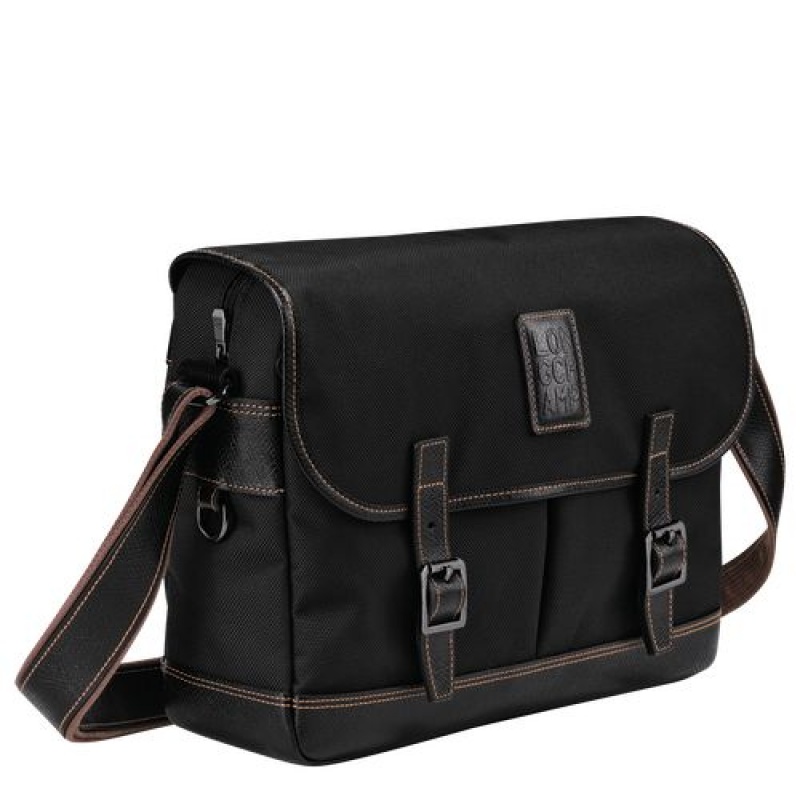 Longchamp Boxford Crossbody bag Black | GBFNKIU-04