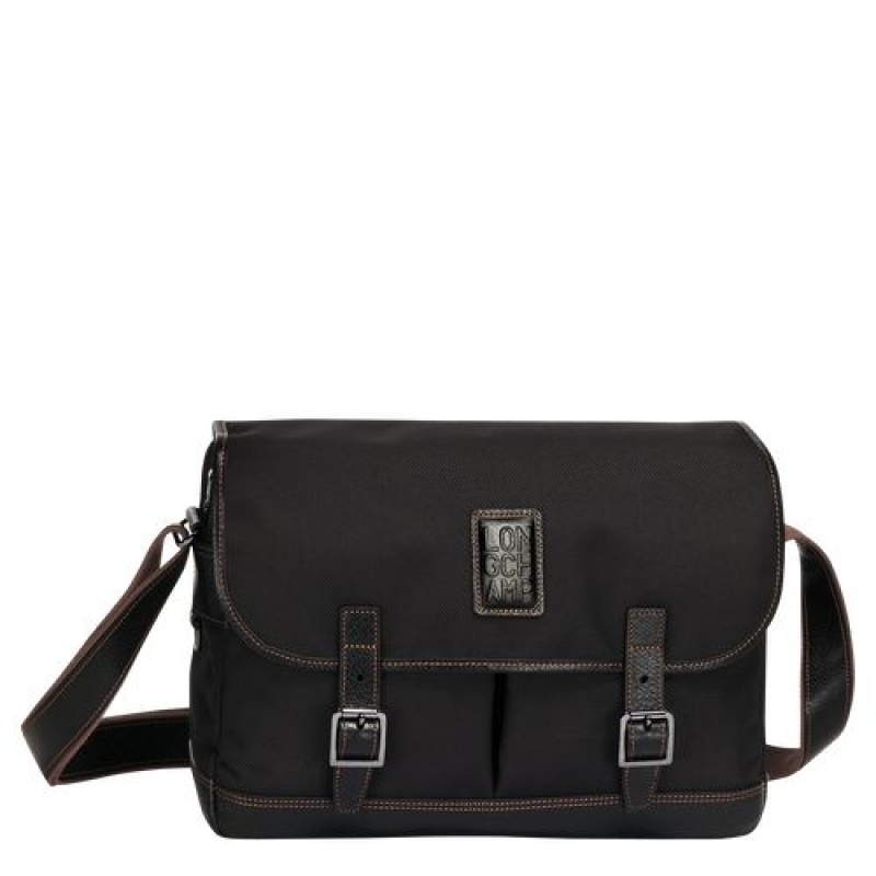 Longchamp Boxford Crossbody bag Black | GBFNKIU-04