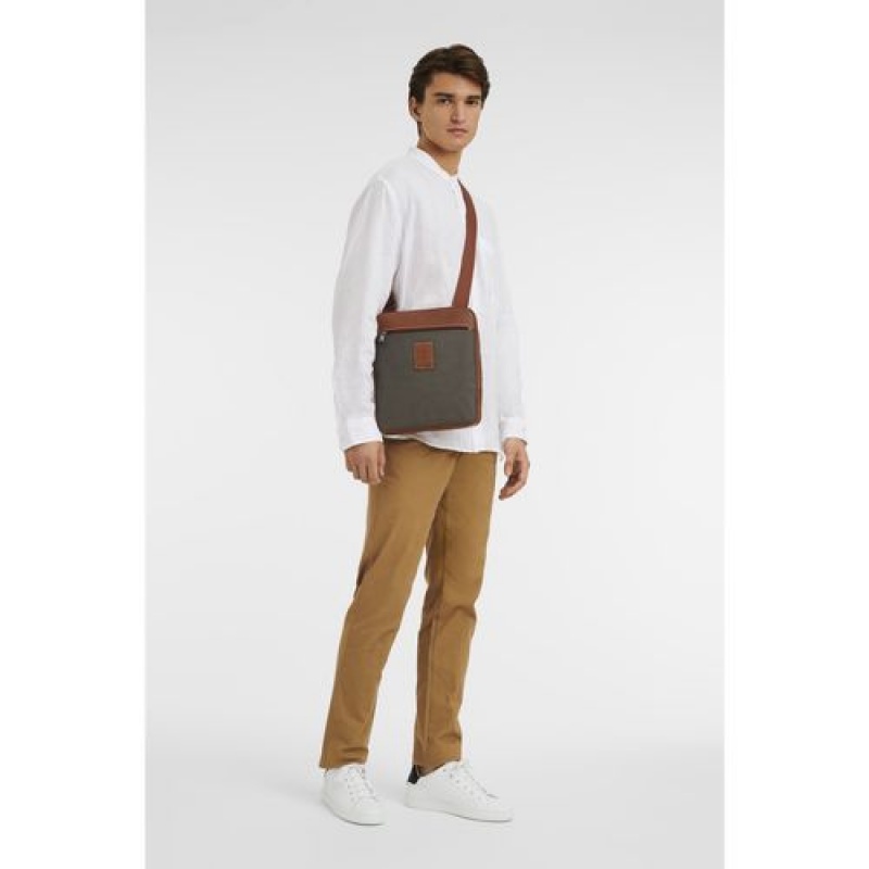 Longchamp Boxford Crossbody bag L Brown | OVLZPAD-80