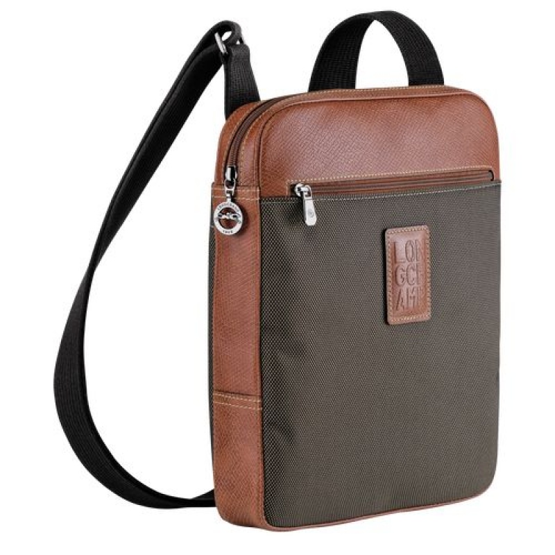 Longchamp Boxford Crossbody bag L Brown | OVLZPAD-80