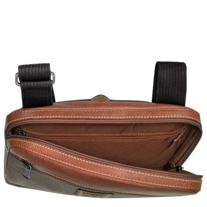 Longchamp Boxford Crossbody bag L Brown | OVLZPAD-80