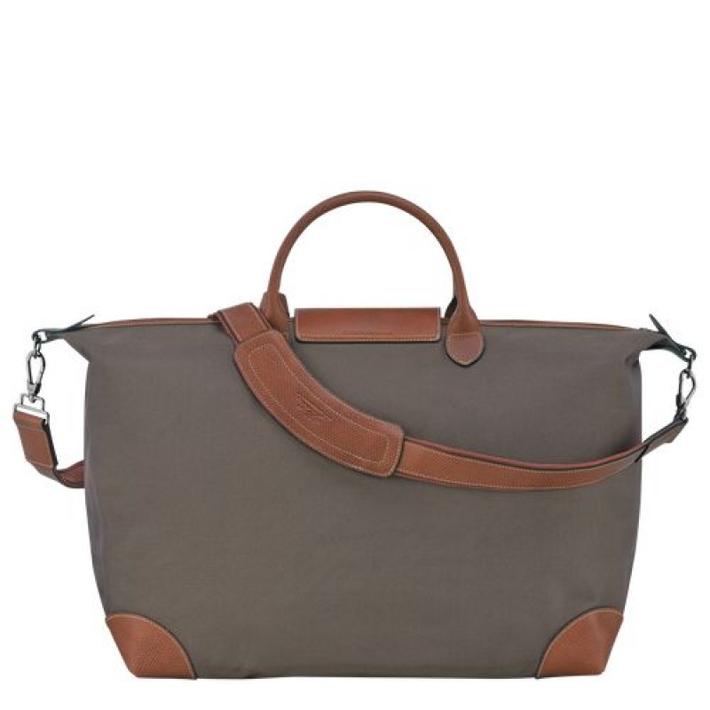 Longchamp Boxford Travel bag L Brown | CGJVYMP-95