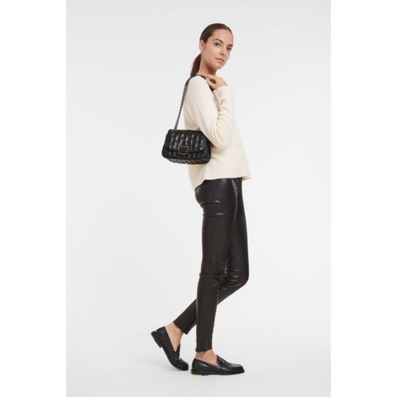 Longchamp Brioche Crossbody bag S Black | QRPODLK-27
