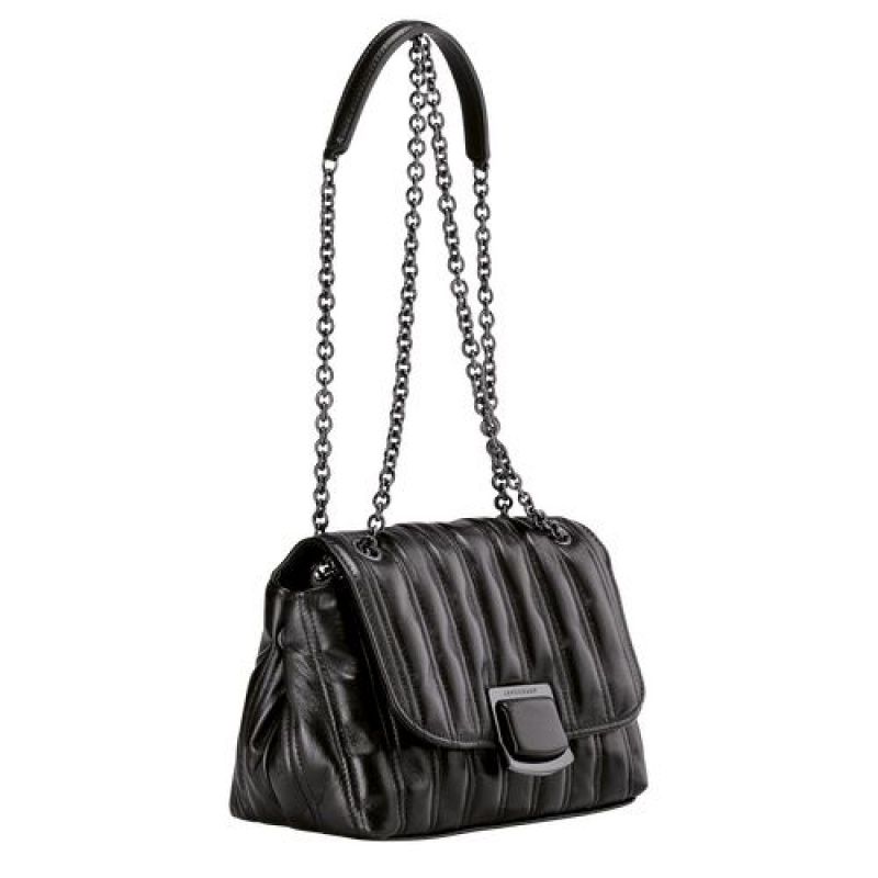 Longchamp Brioche Crossbody bag S Black | QRPODLK-27