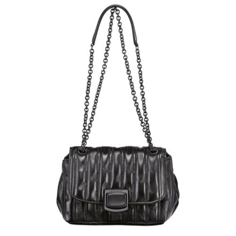 Longchamp Brioche Crossbody bag S Black | QRPODLK-27