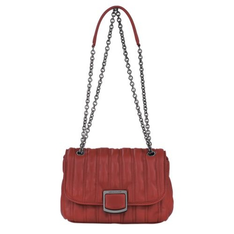 Longchamp Brioche Crossbody bag S Red | BGHEVMX-37