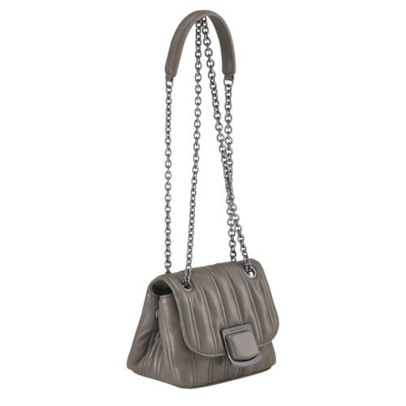 Longchamp Brioche Crossbody bag XS Turtledove | XWNTPMK-47