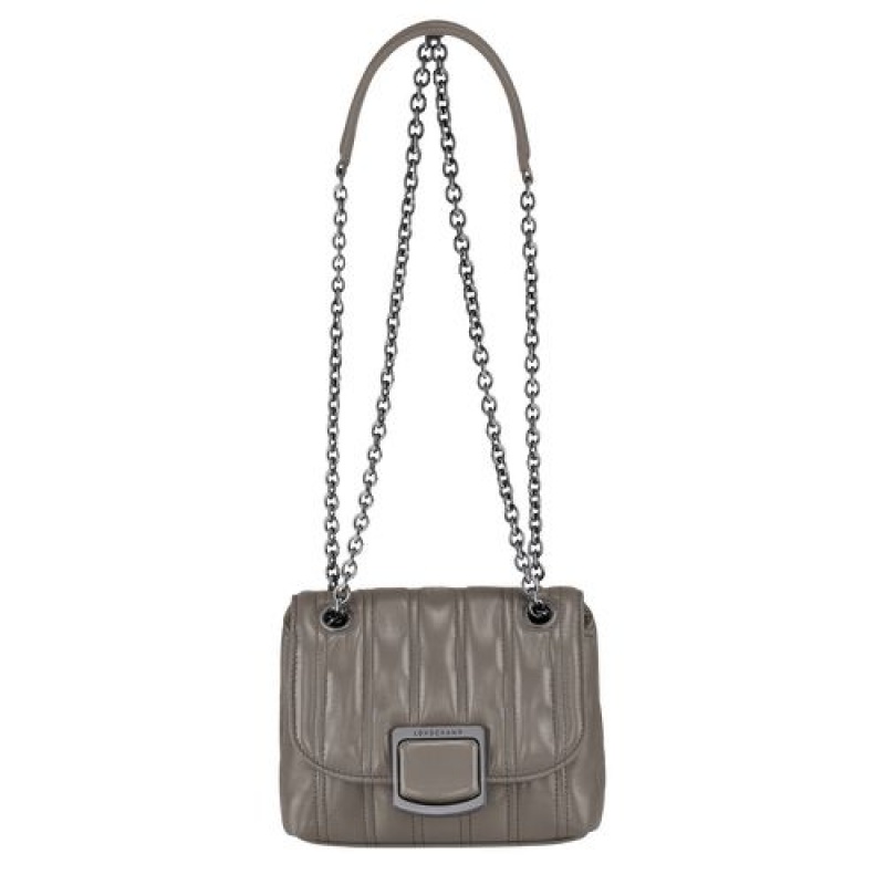 Longchamp Brioche Crossbody bag XS Turtledove | XWNTPMK-47