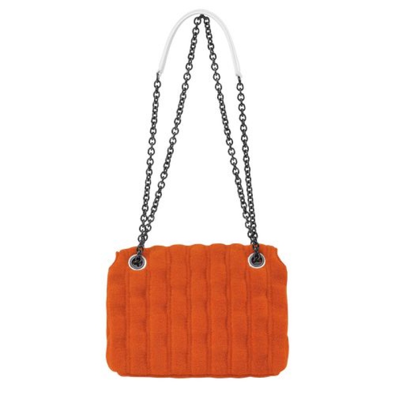 Longchamp Brioche Eponge Crossbody bag S Orange | MALYNRB-86