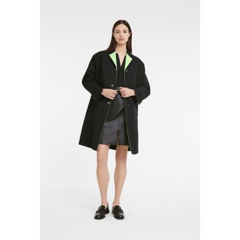 Longchamp Coat Black | HVBWLMG-97