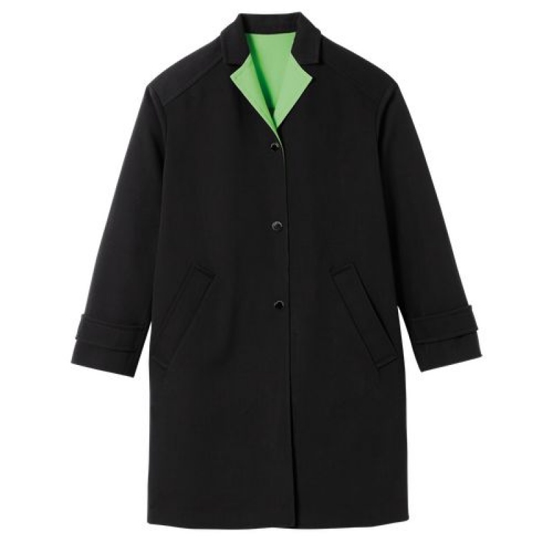Longchamp Coat Black | HVBWLMG-97