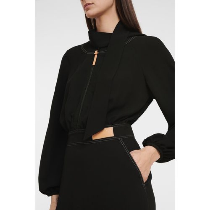 Longchamp Dress Black | FDZWKAB-38