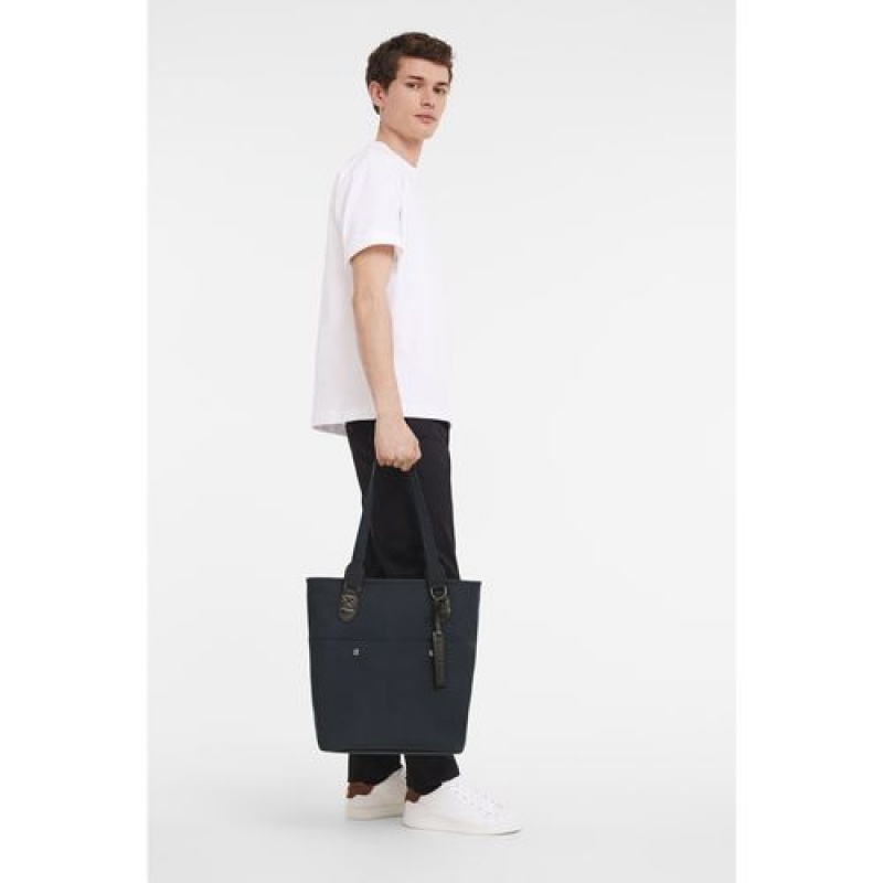 Longchamp Gabin Tote Bag Navy | DGUTEIR-53