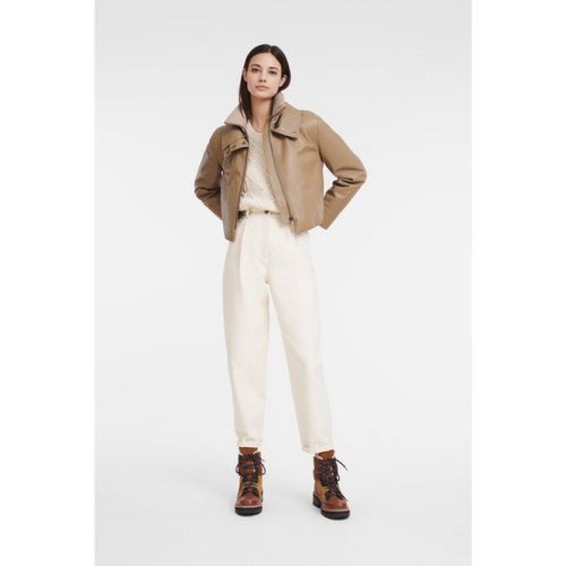 Longchamp Jacket Natural | DQVCLFZ-30