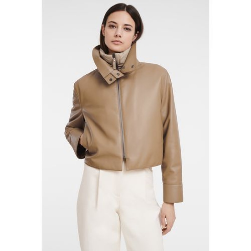 Longchamp Jacket Natural | DQVCLFZ-30