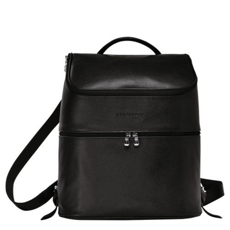 Longchamp Le Foulonne Backpack Black | GYRWBOD-54