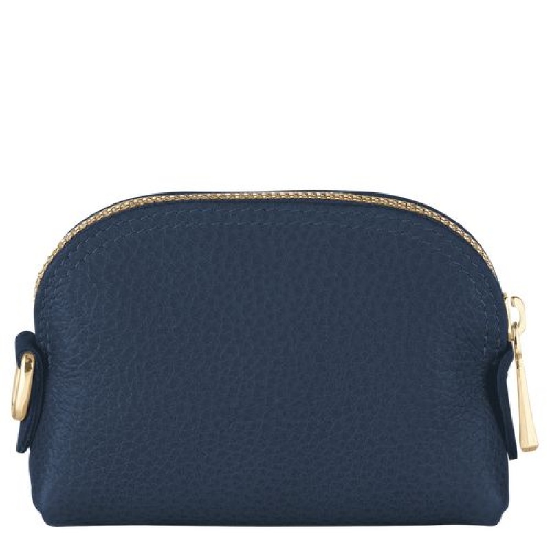 Longchamp Le Foulonne Coin purse Navy | BOLUXFG-52
