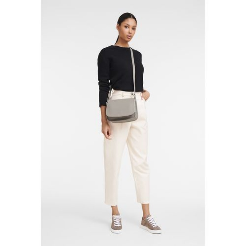 Longchamp Le Foulonne Crossbody bag M Turtledove | GSCHBUL-58