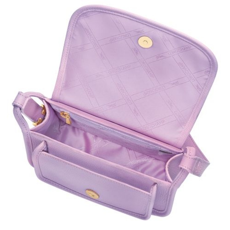 Longchamp Le Foulonne Crossbody bag S Lilac | QHUDNPC-75
