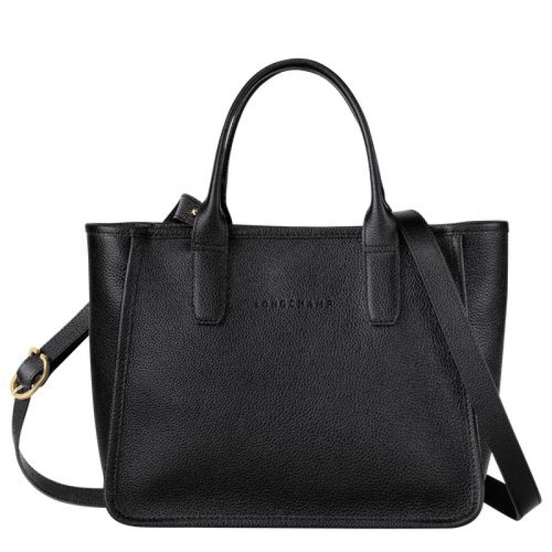 Longchamp Le Foulonne Handle bag Black | IEPYCAZ-89