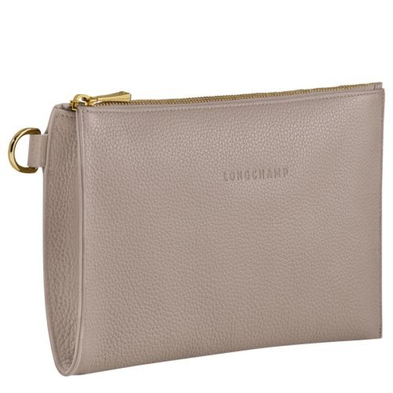 Longchamp Le Foulonne Pouch Turtledove | BCKAXZN-27