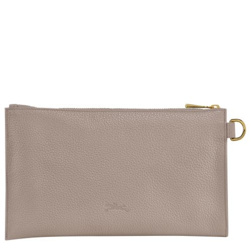 Longchamp Le Foulonne Pouch Turtledove | BCKAXZN-27