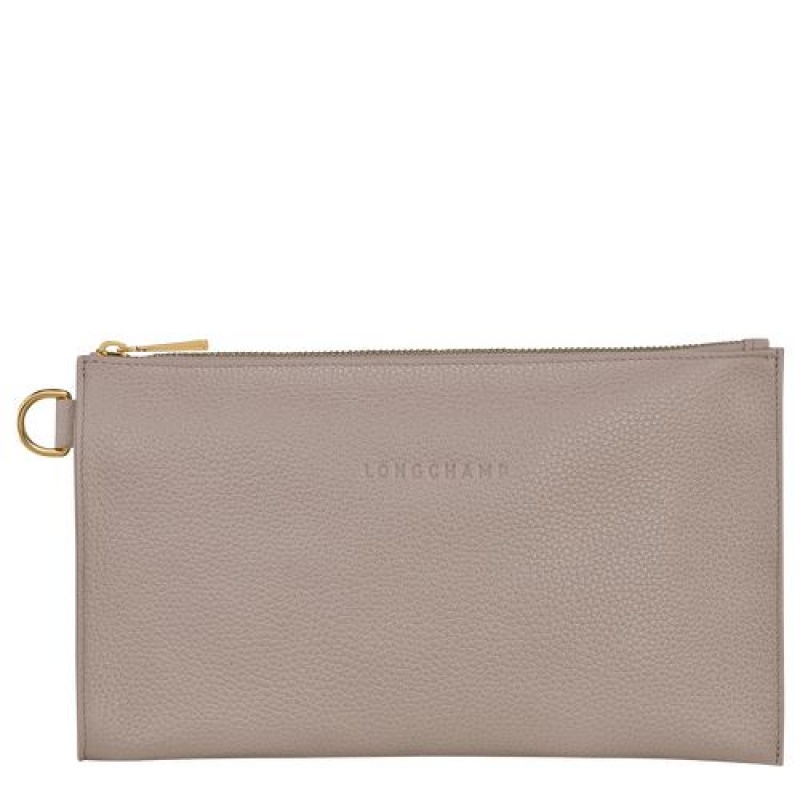 Longchamp Le Foulonne Pouch Turtledove | BCKAXZN-27