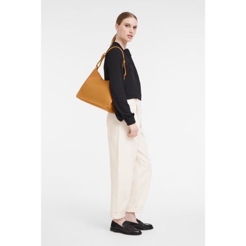Longchamp Le Foulonne Shoulder bag Saffron | ERFUKTA-08