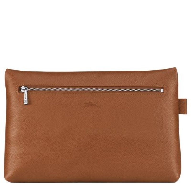 Longchamp Le Foulonne Toiletry case Caramel | ANJYBZP-56