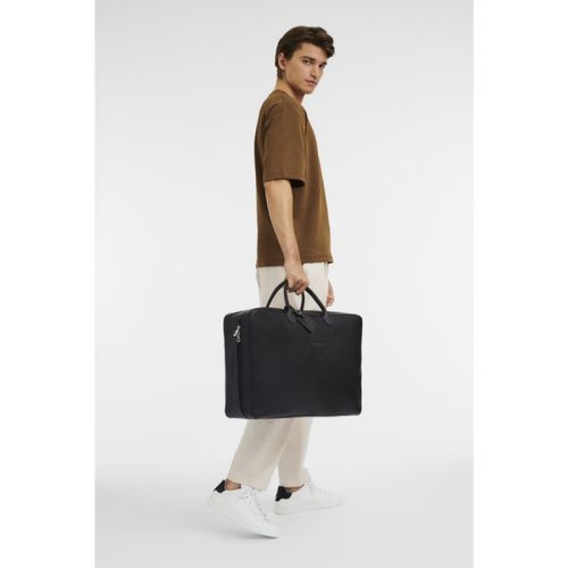 Longchamp Le Foulonne Travel bag Black | OVXETLB-18