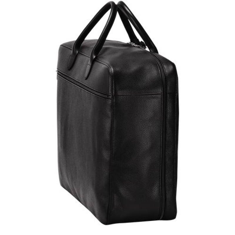 Longchamp Le Foulonne Travel bag Black | OVXETLB-18