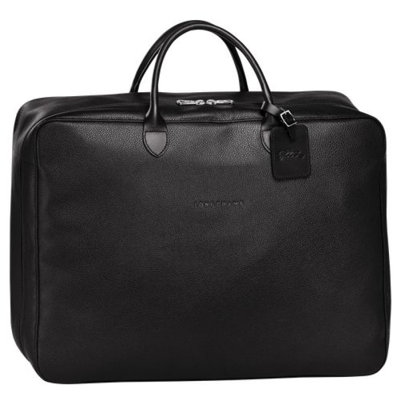 Longchamp Le Foulonne Travel bag Black | OVXETLB-18